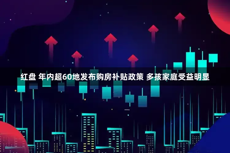 红盘 年内超60地发布购房补贴政策 多孩家庭受益明显