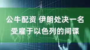 公牛配资 伊朗处决一名受雇于以色列的间谍
