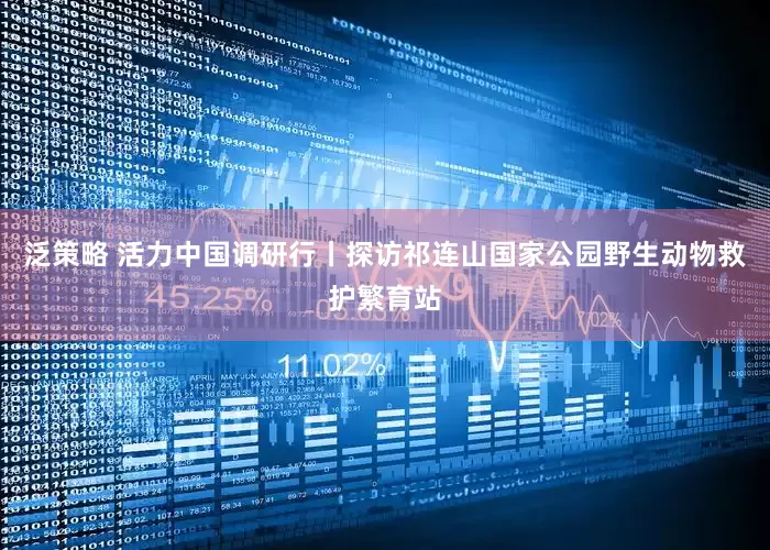 泛策略 活力中国调研行丨探访祁连山国家公园野生动物救护繁育站