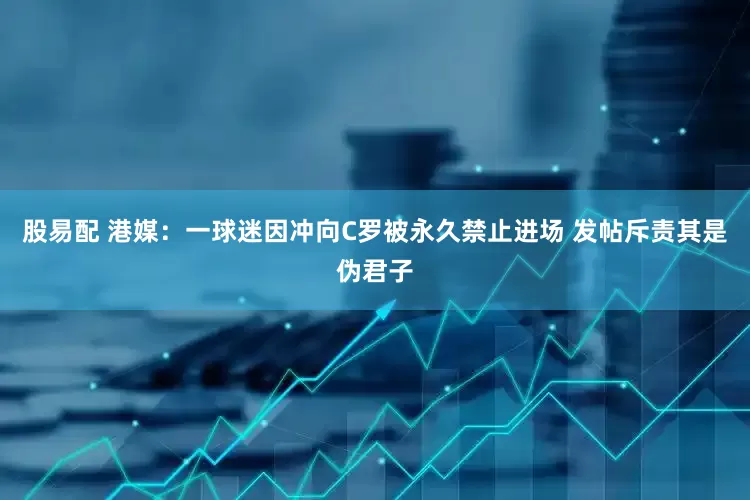 股易配 港媒：一球迷因冲向C罗被永久禁止进场 发帖斥责其是伪君子