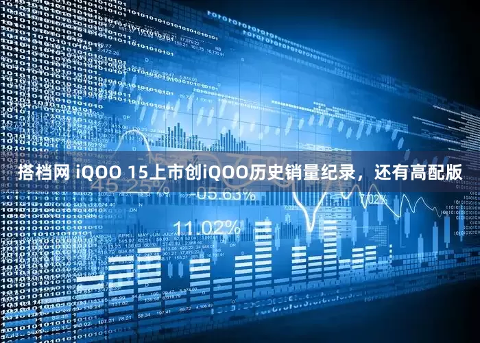 搭档网 iQOO 15上市创iQOO历史销量纪录，还有高配版
